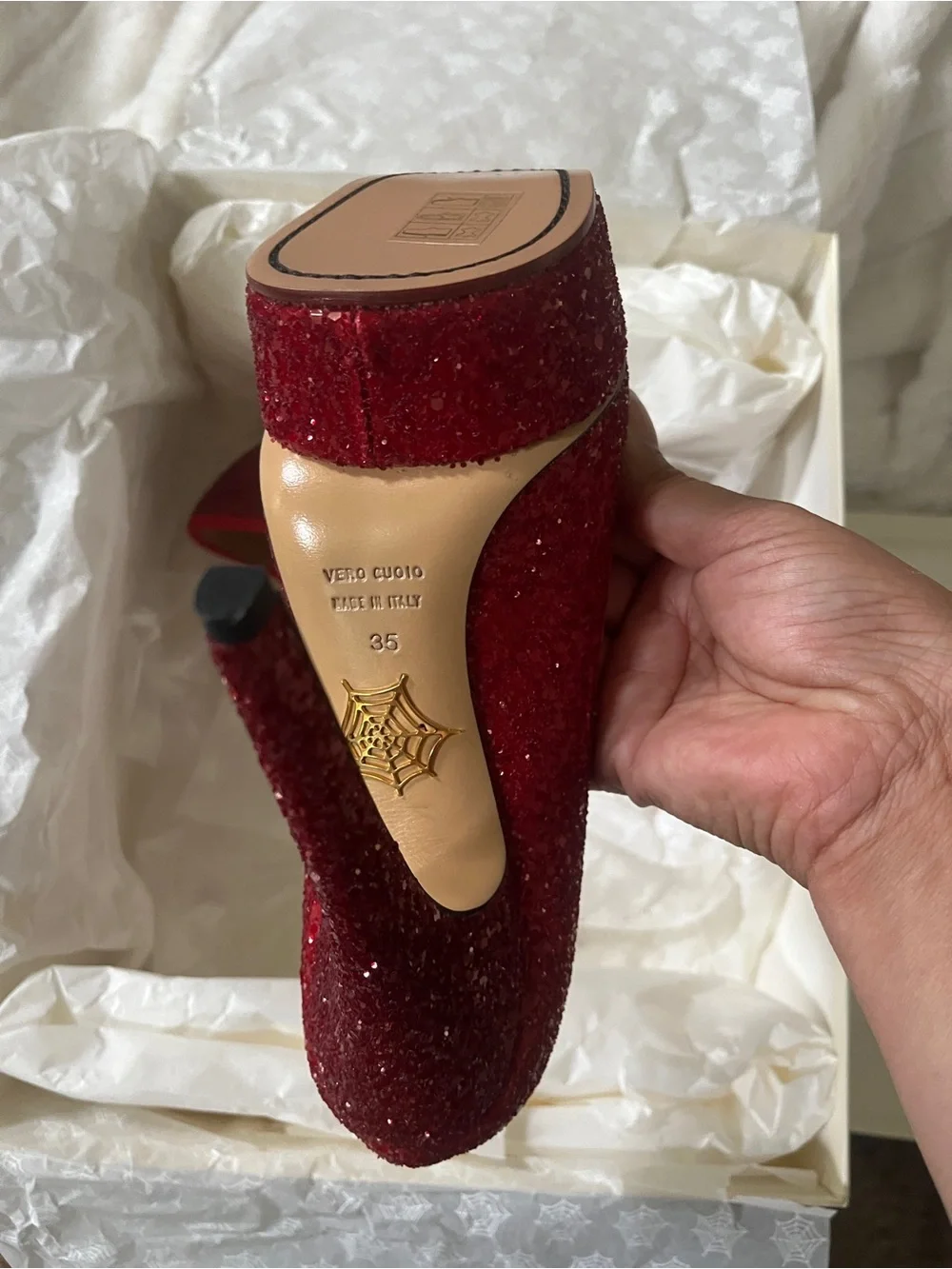 Charlotte Olympia Priscilla Platform Heels Size 35 NIB